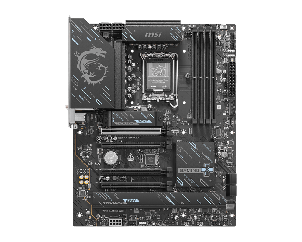 MSI Z890 GAMING WIFI | Processor family Intel | Processor socket LGA1851 | DDR5 | Supported hard disk drive interfaces M.2, SATA | Number of SATA connectors 4