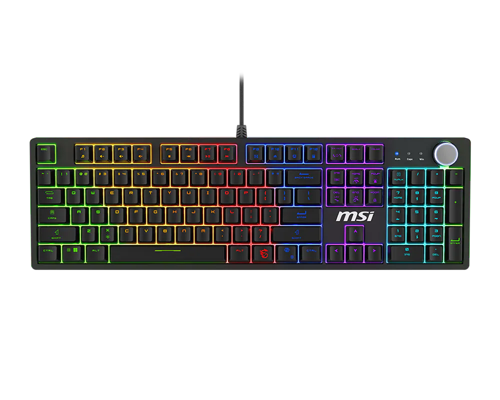 MSI FORGE GK320 RED US | Gaming keyboard | Wired | US | Mechanical RED Switches