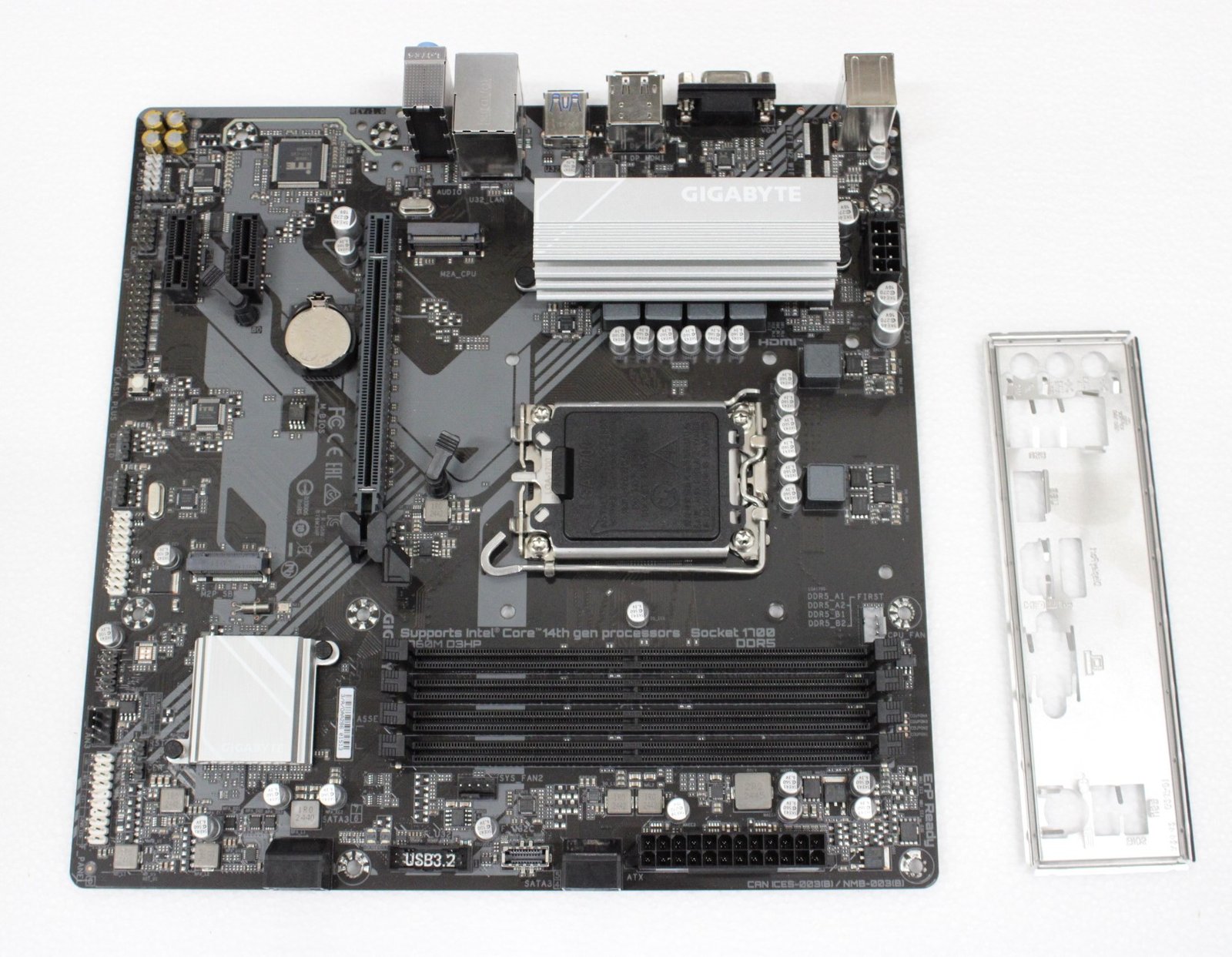 SALE OUT. Gigabyte B760M D3HP | Processor family Intel | Processor socket LGA1700 | USED, REFURBISHED, WITHOUT ACCESSORIES, ONLY BACK PANEL INCLUDED