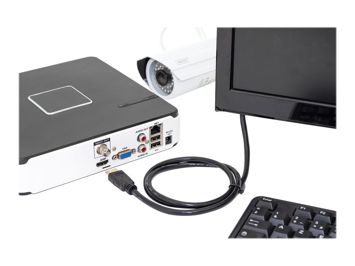 Digitus HDMI High Speed with Ethernet Connection Cable | DB-330123-020-S | 2 m