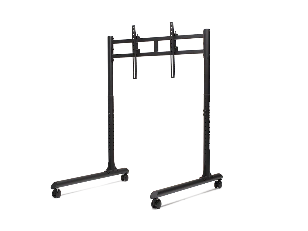 Next Level Racing Floor stand | Round Tube Freestanding Single Monitor Stand | Up to 65 " | Height adjustment, Tilt | Maximum weight (capacity) 50 kg | Black