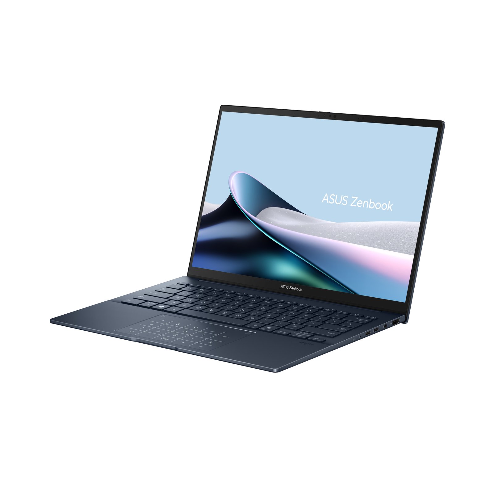 Asus Zenbook 14 UX3405CA-SU1294W | Ponder Blue | 14 " | OLED | Touchscreen | 3K | 2880 x 1800 pixels | Glossy | Intel Core Ultra 7 | 255H | 32 GB | LPDDR5X | Solid-state drive capacity 1000 GB | Intel Arc Graphics | Windows 11 Home | 802.11be | Bluetooth version 5.4 | Keyboard language US international | Keyboard backlit | Warranty 24 month(s) | Battery warranty 12 month(s)
