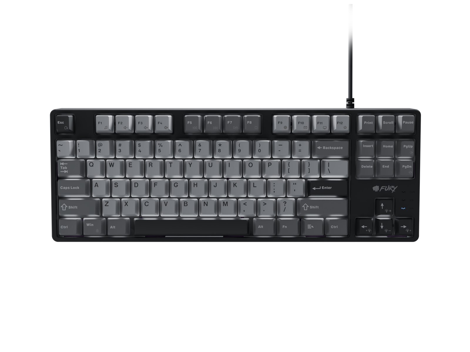 Fury | Kanabo K2 | Gaming Keyboard | Wired | US | Linear | Black/Gray