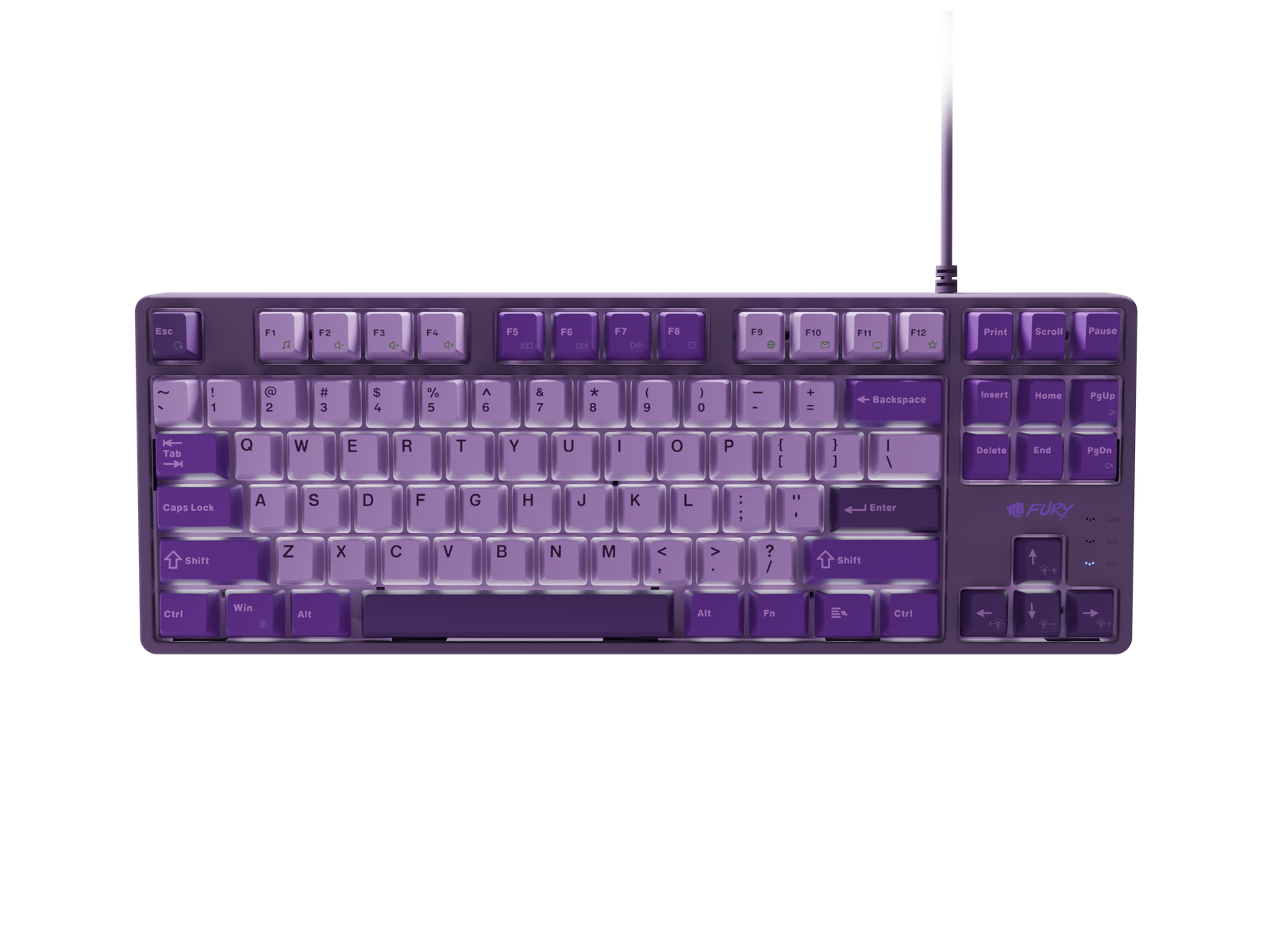 Fury | Kanabo K2 | Gaming Keyboard | Wired | US | Linear | Purple