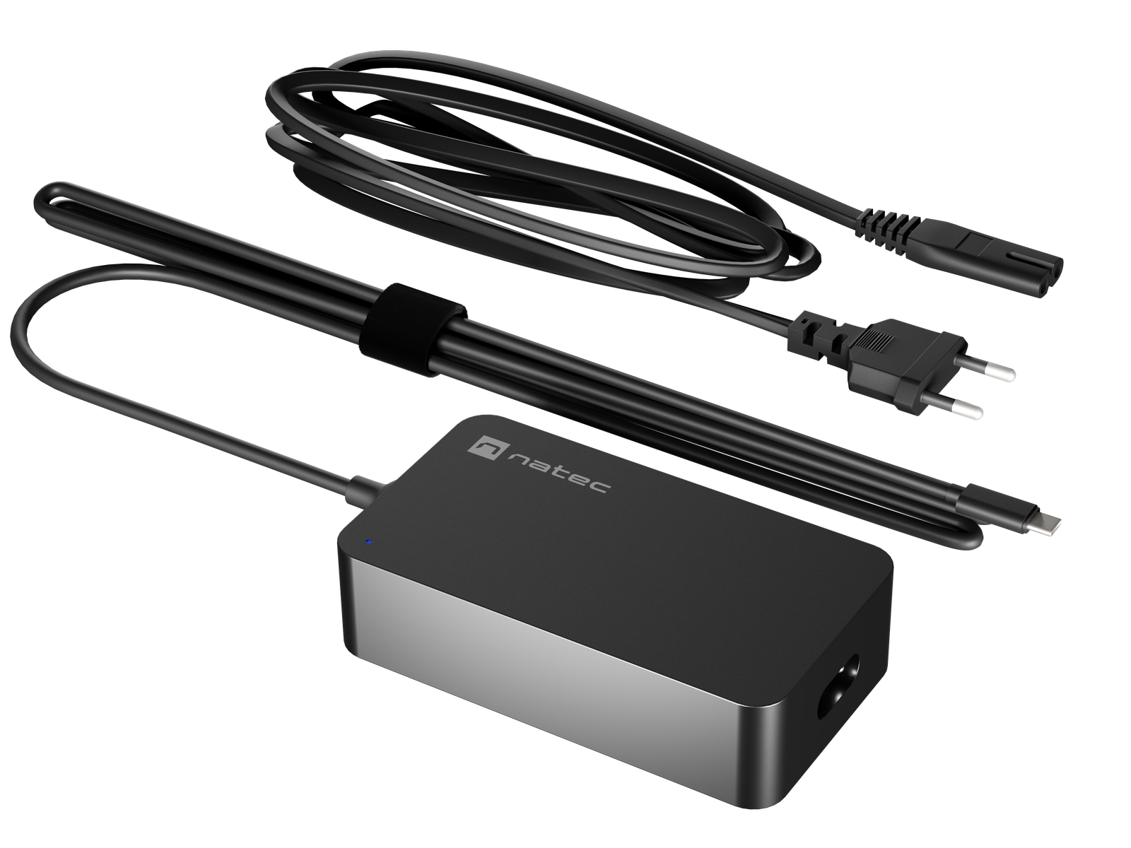Natec Laptop Charger Gan USB-C 65W for Laptops, Tablets, Phones | NZU-2361