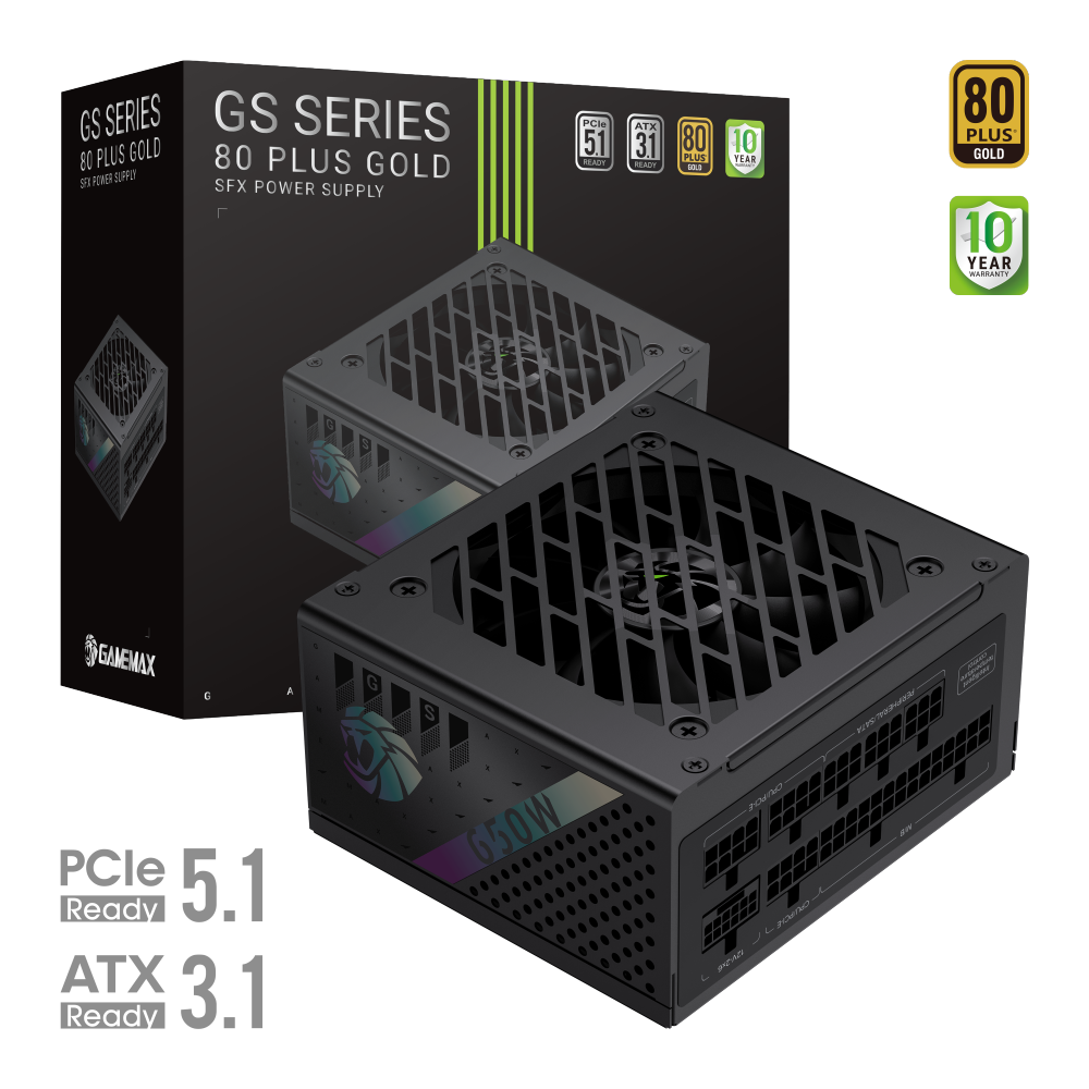 Gamemax PSU | GS 650G | 650 W | SFX | Full Modular