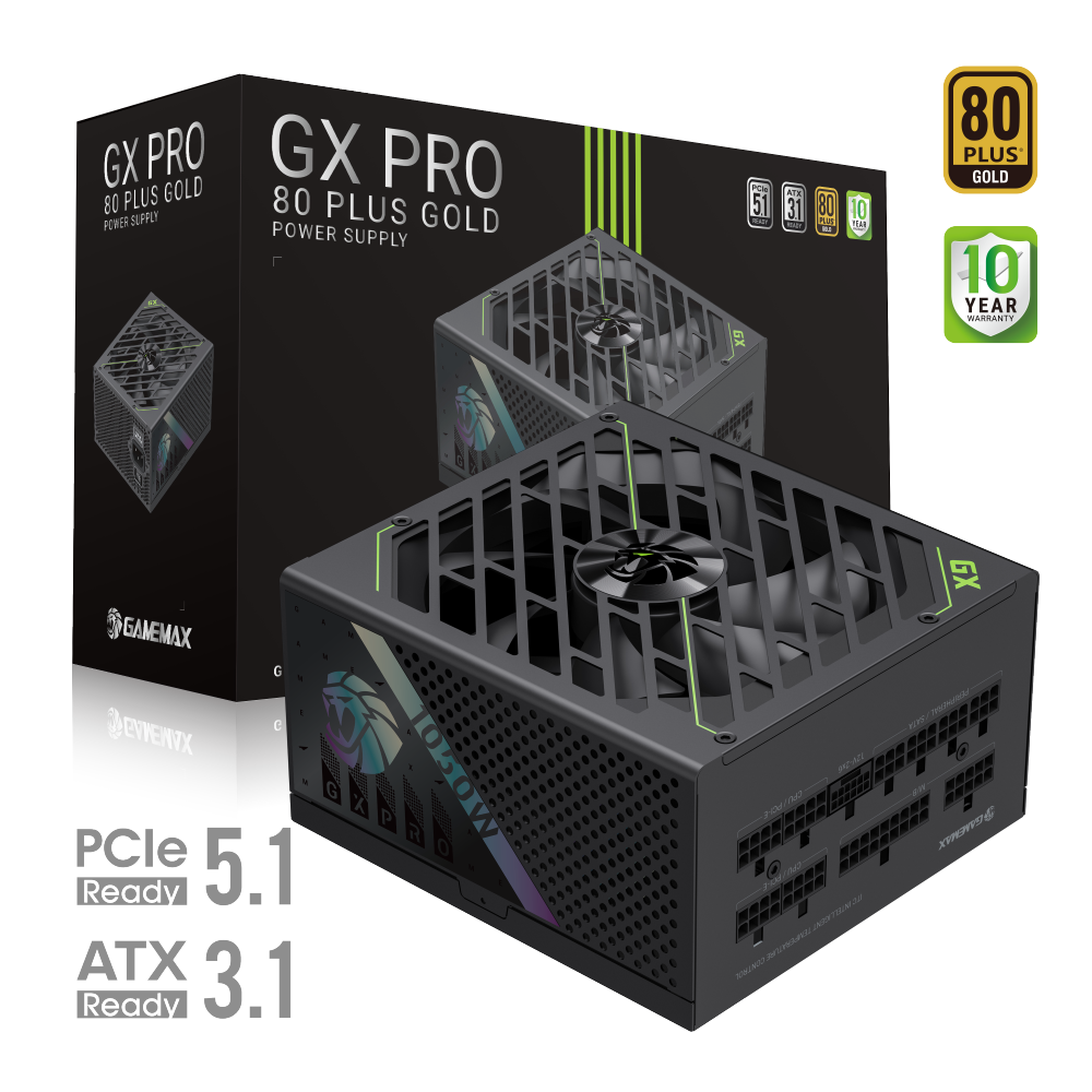 Gamemax PSU | GX PRO 1050G | 1050 W | Gold | Full Modular