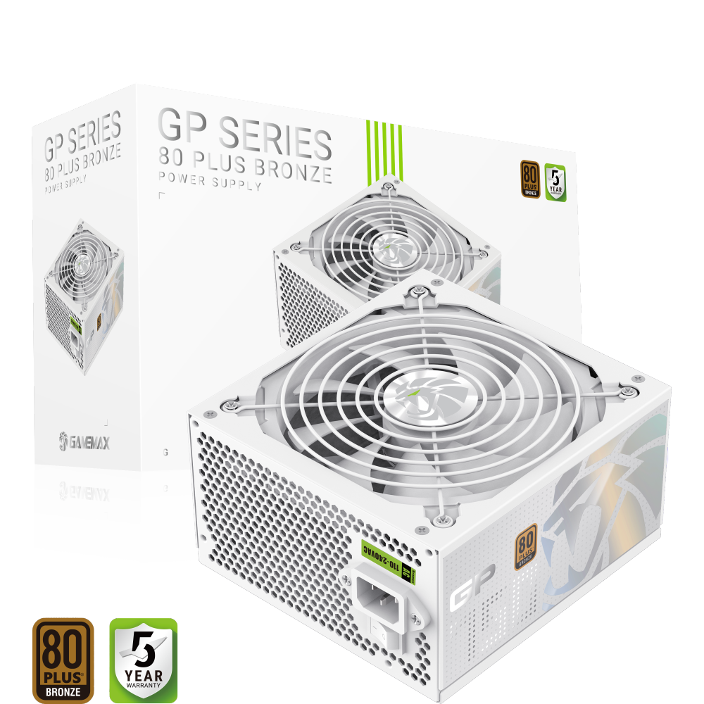Gamemax PSU | GP 750B WH | 750 W | Bronze | White | Non-Modular