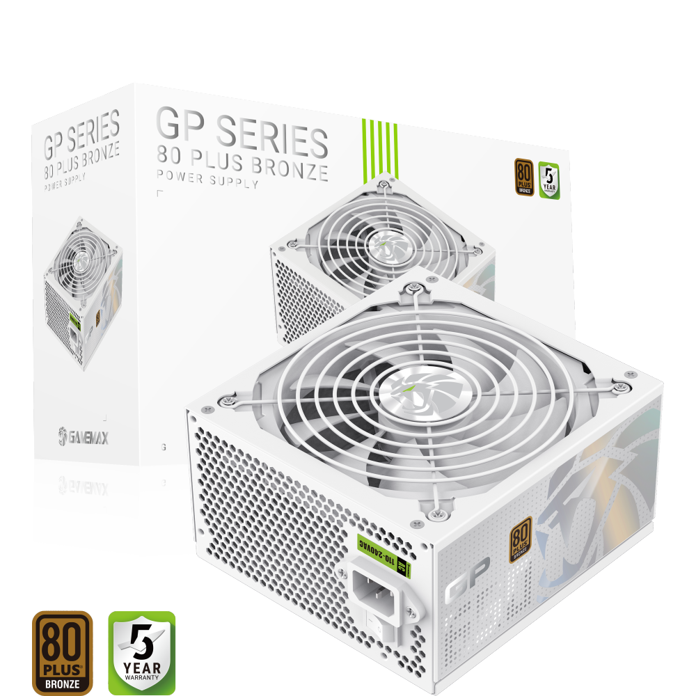 Gamemax PSU | GP 650B WH | 650 W | Bronze | White | Non-Modular