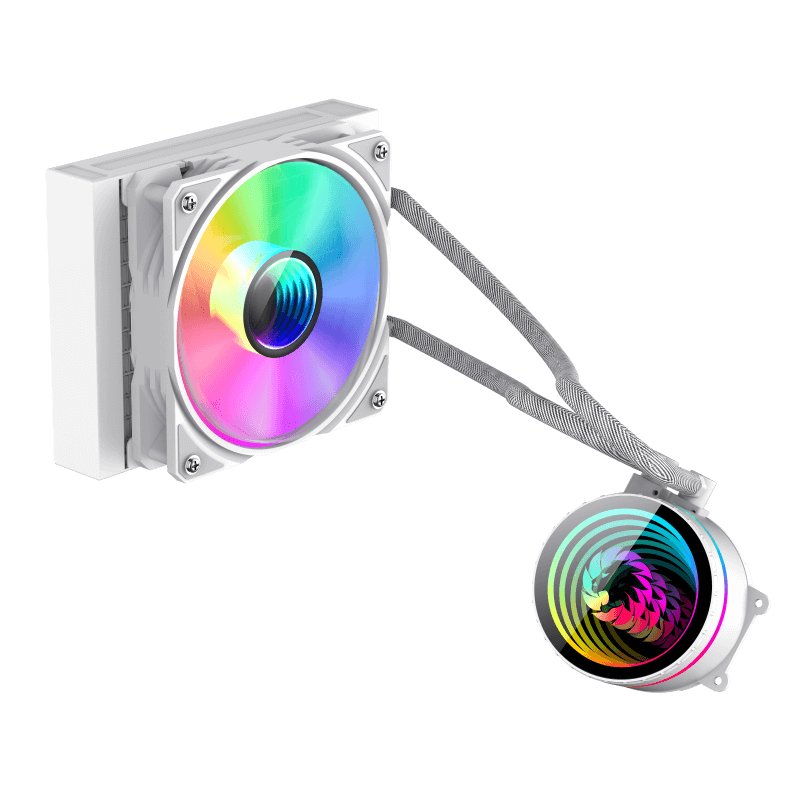 Gamemax CPU Liquid Cooler | ICEBURG 120 WT | White