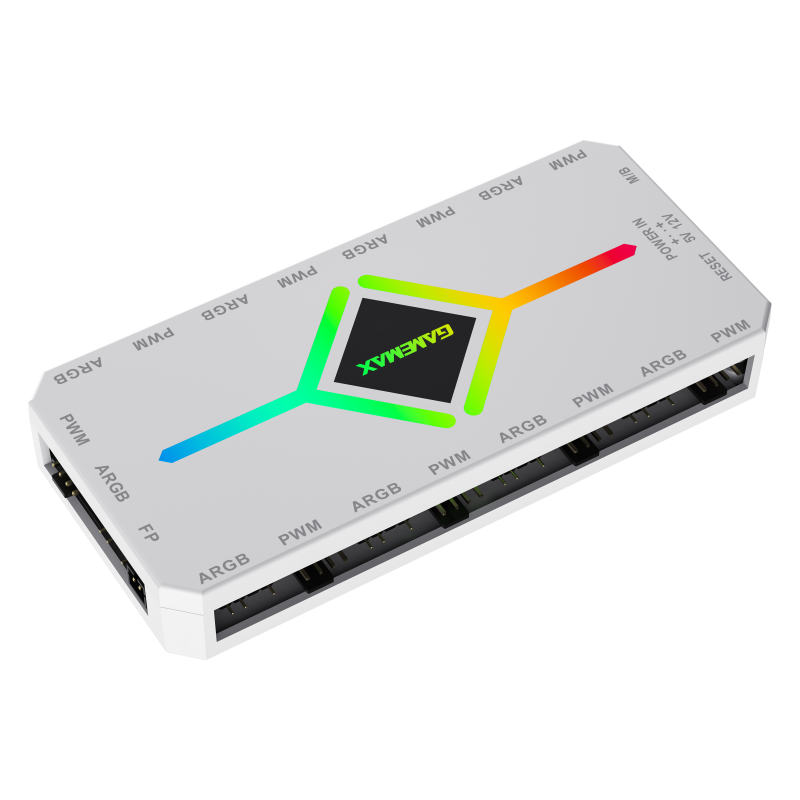 Gamemax | V4.0 ARGB PWM HUB WT | Hub for Gaming Chassis