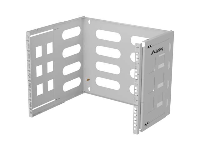 Lanberg Folding Bracket Wall-mount 19" 8U 497x400/240 | FB01-5408-10S | Gray