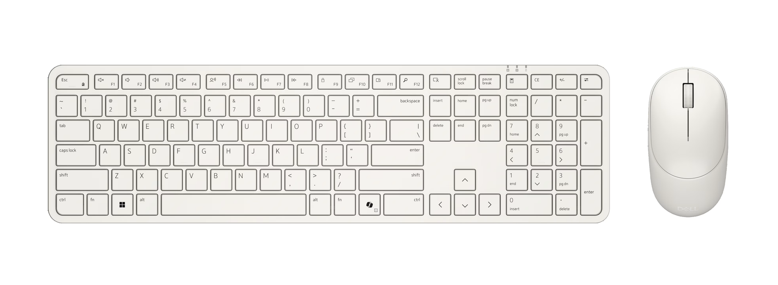 Dell | Pro 5 KM526 | Keyboard and Mouse Set | Wireless | Mouse included | Batteries included | Russian | Wireless connection | Light Ash