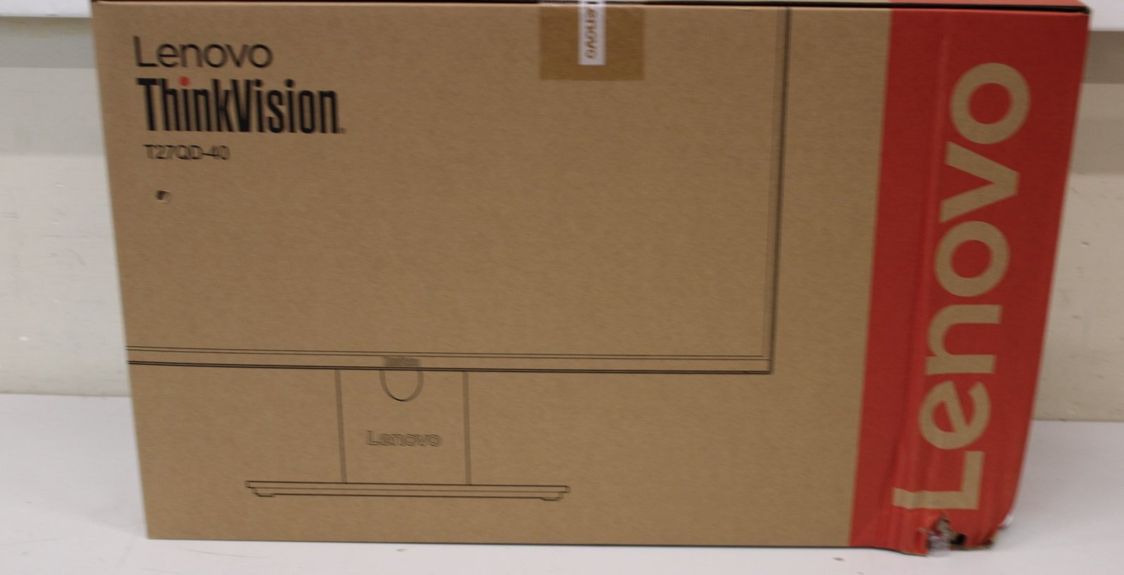 Lenovo SALE OUT. | ThinkVision | T27QD-40 | 27 " | IPS | 16:9 | 120 Hz | 4 ms | 2560 x 1440 pixels | 350 cd/m² | HDMI ports quantity 1 | Eclipse black | Warranty 36 month(s) | DAMAGED PACKAGING