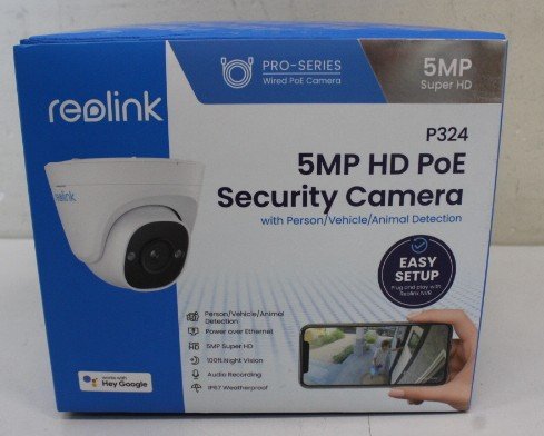 SALE OUT. Reolink | IP Camera with Accurate Person and Vehicle | P324 | 18 month(s) | Dome | 5 MP | 2.8 mm | IP66 | H.264 | Micro SD, Max. 256 GB | DEMO
