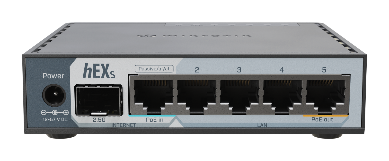 MikroTik | hEX S (2025) | 10/100/1000 Mbit/s | Ethernet LAN (RJ-45) ports 5 | Mesh Support No | MU-MiMO No | No mobile broadband