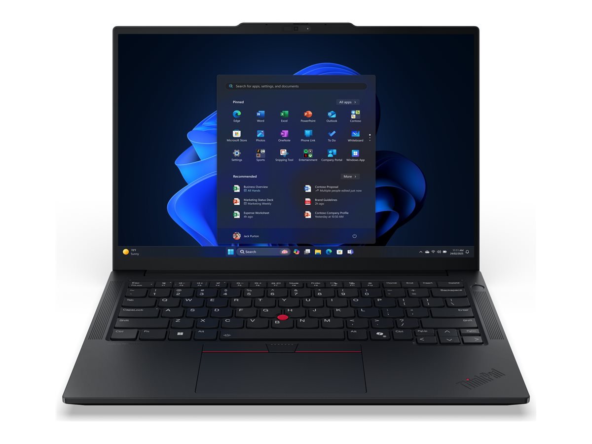 Lenovo ThinkPad E14 G7 Intel | Black | 14 " | IPS | WUXGA | 1920 x 1200 pixels | Anti-glare | Intel Core Ultra 5 | 228V | 32 GB | Soldered LPDDR5x | Solid-state drive capacity 512 GB | Intel Arc Graphics 130V | Windows 11 Pro | 802.11ax | Bluetooth version 5.3 | Keyboard language Nordic | Keyboard backlit | Warranty 36 month(s) | Battery warranty 12 month(s)