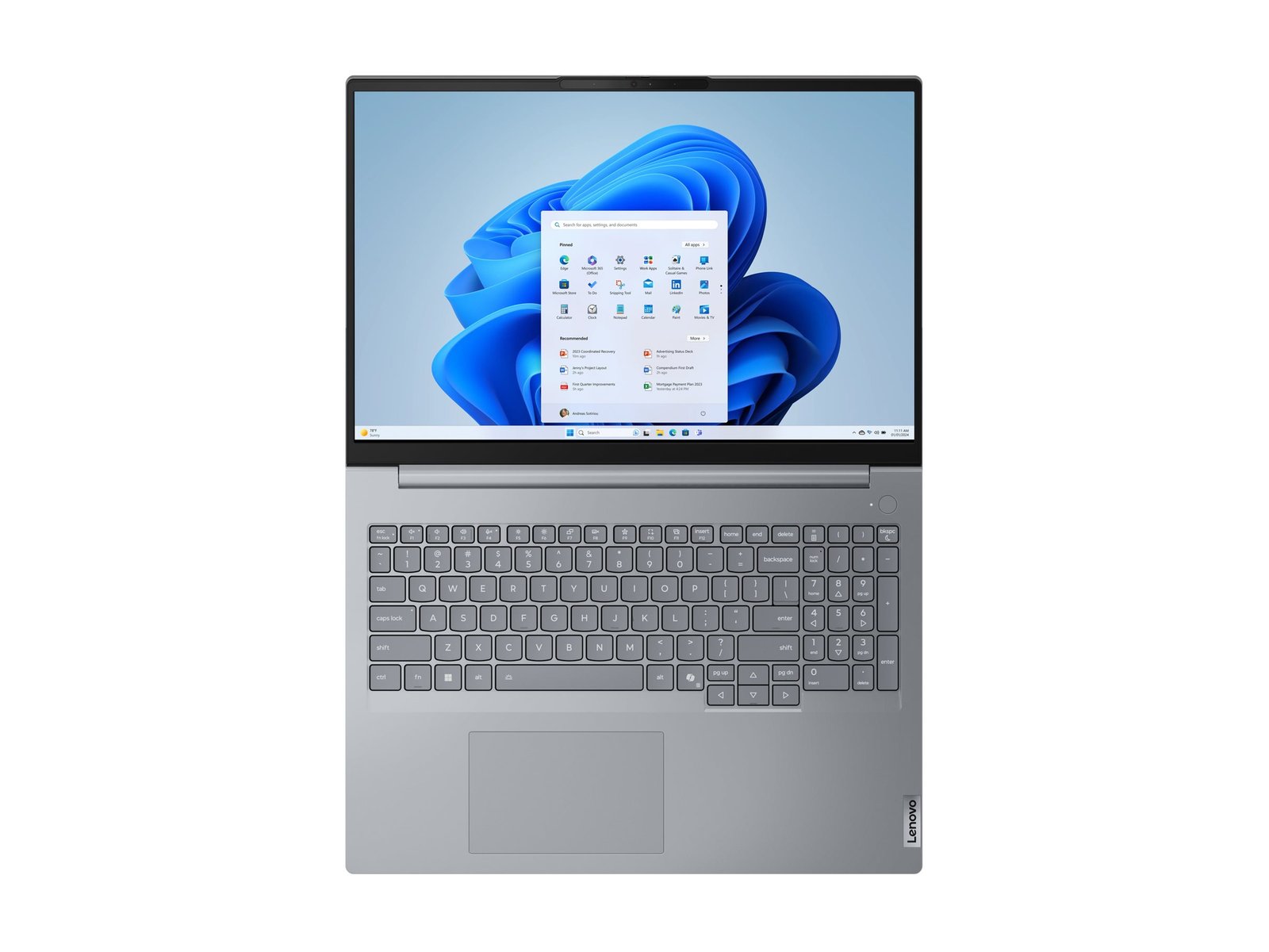 Lenovo ThinkBook 16 Gen 8 IAL 16 WUXGA ULT9-185H/16GB/512GB/Intel Graphics/WIN11 Pro/Nordic Backlit kbd/Arctic Grey/FP/2Y Warranty | Lenovo