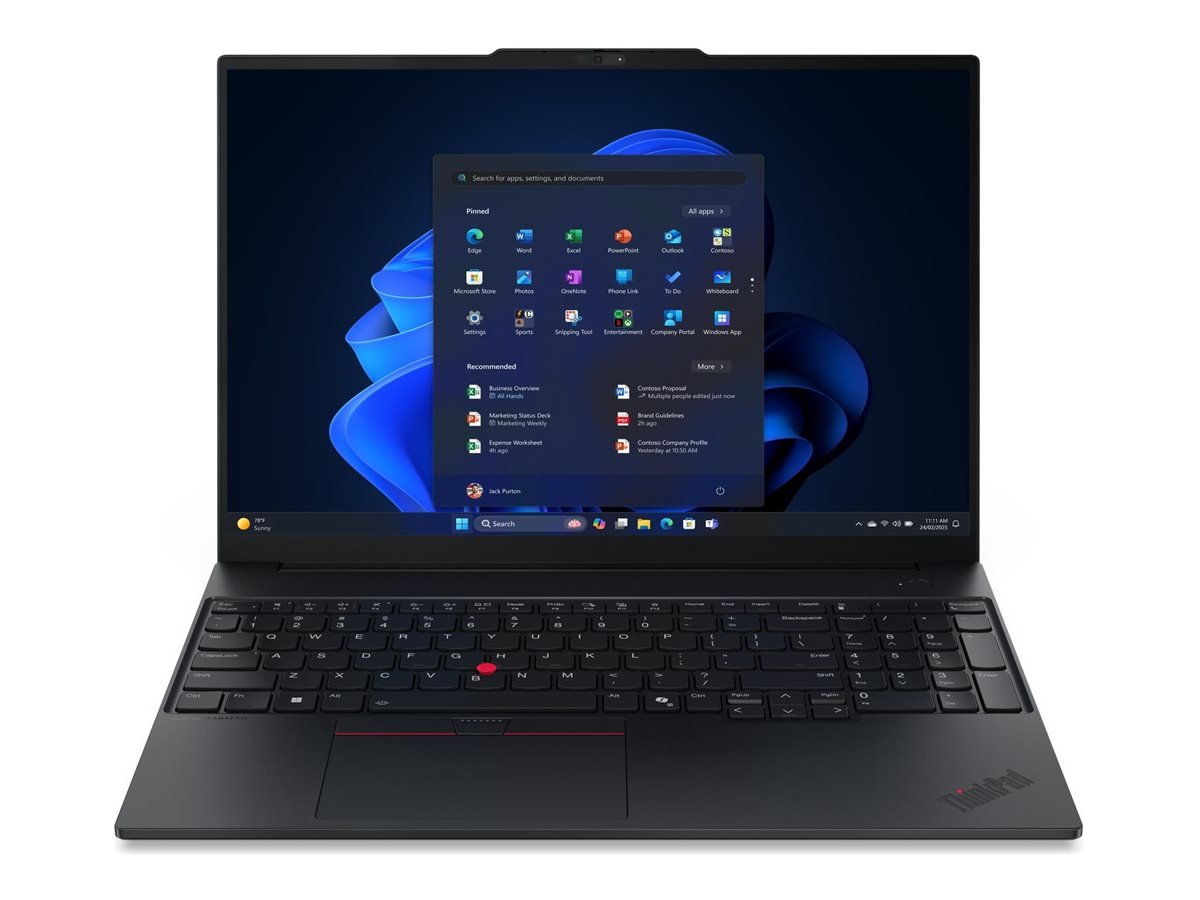 Lenovo ThinkPad E16 G3 Intel | Black | 16 " | IPS | WUXGA | 1920 x 1200 pixels | Anti-glare | Intel Core Ultra 5 | 226V | 16 GB | Soldered LPDDR5X | Solid-state drive capacity 512 GB | Intel Arc Graphics 130V | Windows 11 Pro | 802.11ax | Bluetooth version 5.3 | Keyboard language Nordic | Keyboard backlit | Warranty 36 month(s) | Battery warranty 12 month(s)