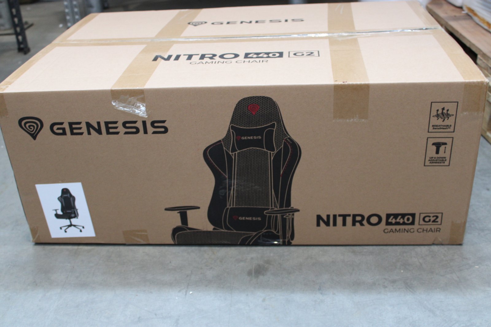 SALE OUT. Genesis Gaming Chair Nitro 440 G2 Black | DAMAGED PACKAGING | 24 month(s)