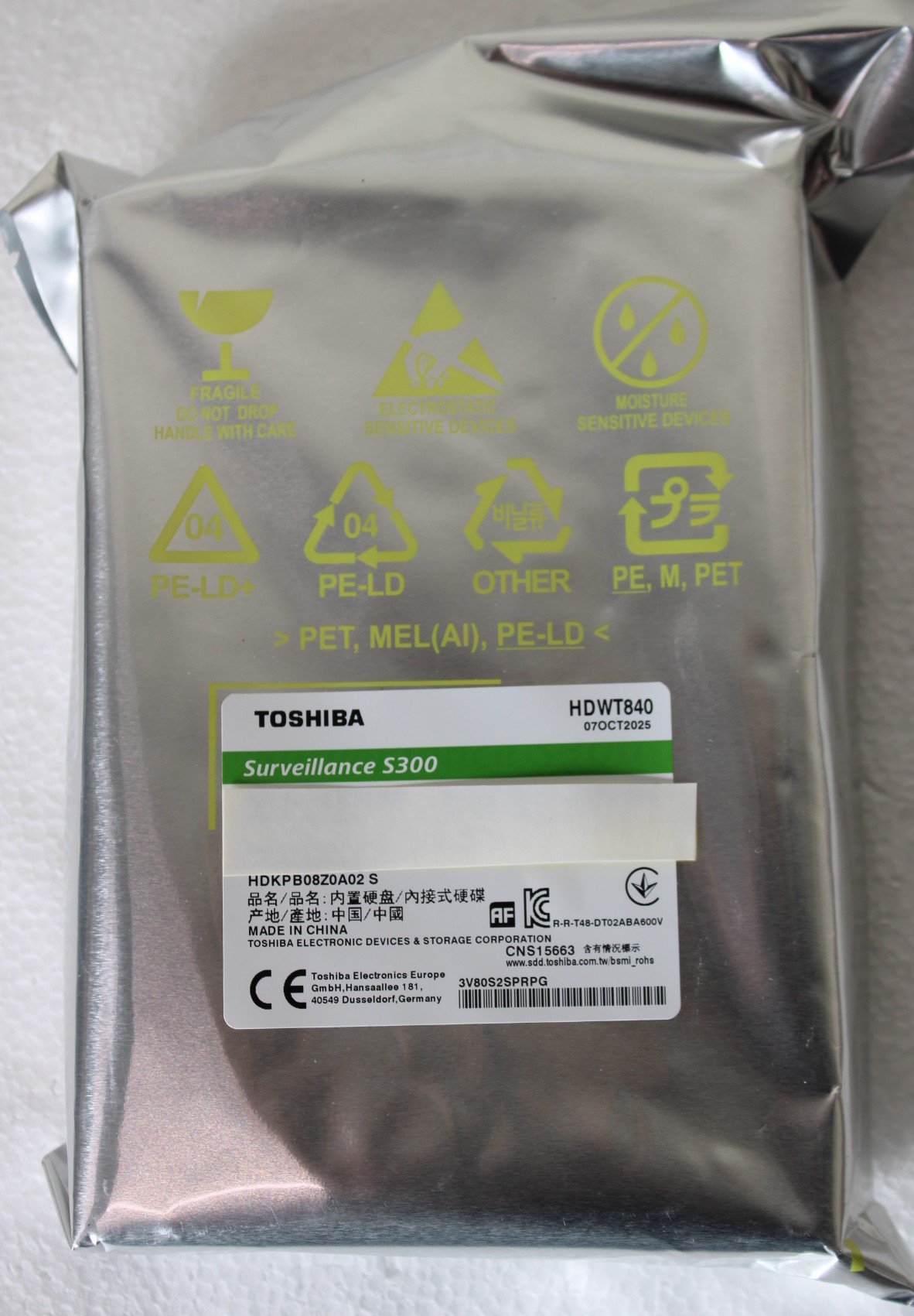 SALE OUT. Toshiba S300 Surveillance Hard Drive 3,5" 4TB BULK/OEM | Toshiba REFURBISHED