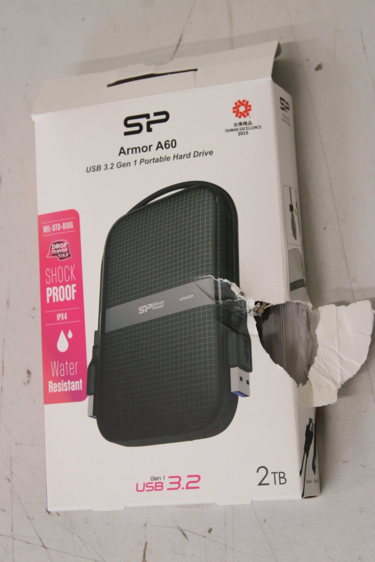 SALE OUT. Silicon Power HDD A60 | 2000 GB | 2.5 " | USB 3.2 Gen 1 | Black | DAMAGED PACKAGING