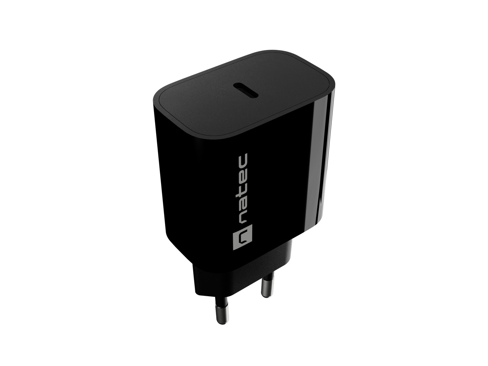 Natec Ribera USB Charger 1X USB-C 20W, Black