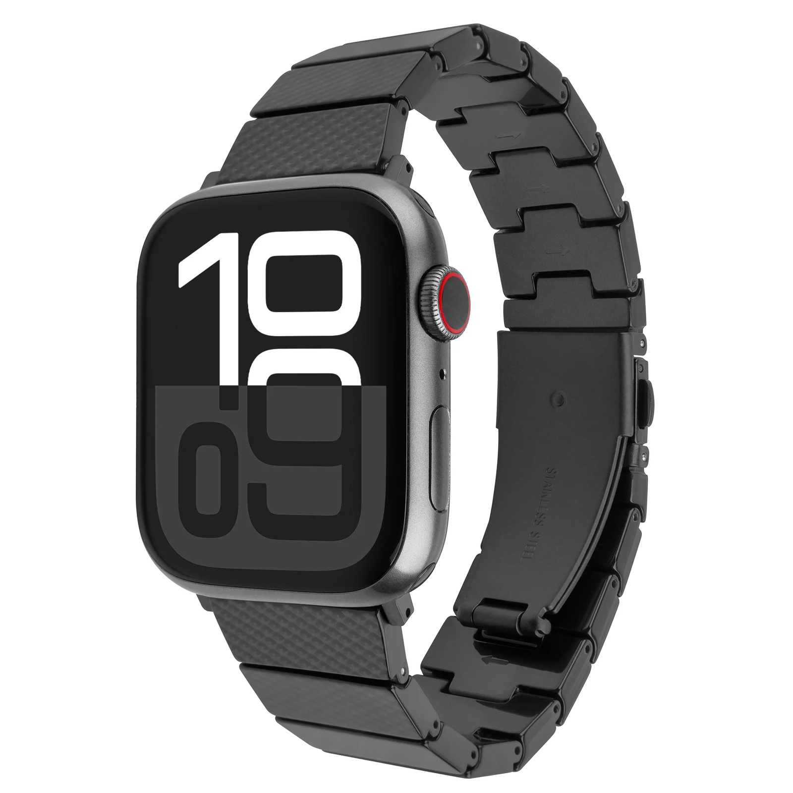 FIXED Resin Strap pro for Apple Watch 44/45/46/49, Carbon Black | Fixed
