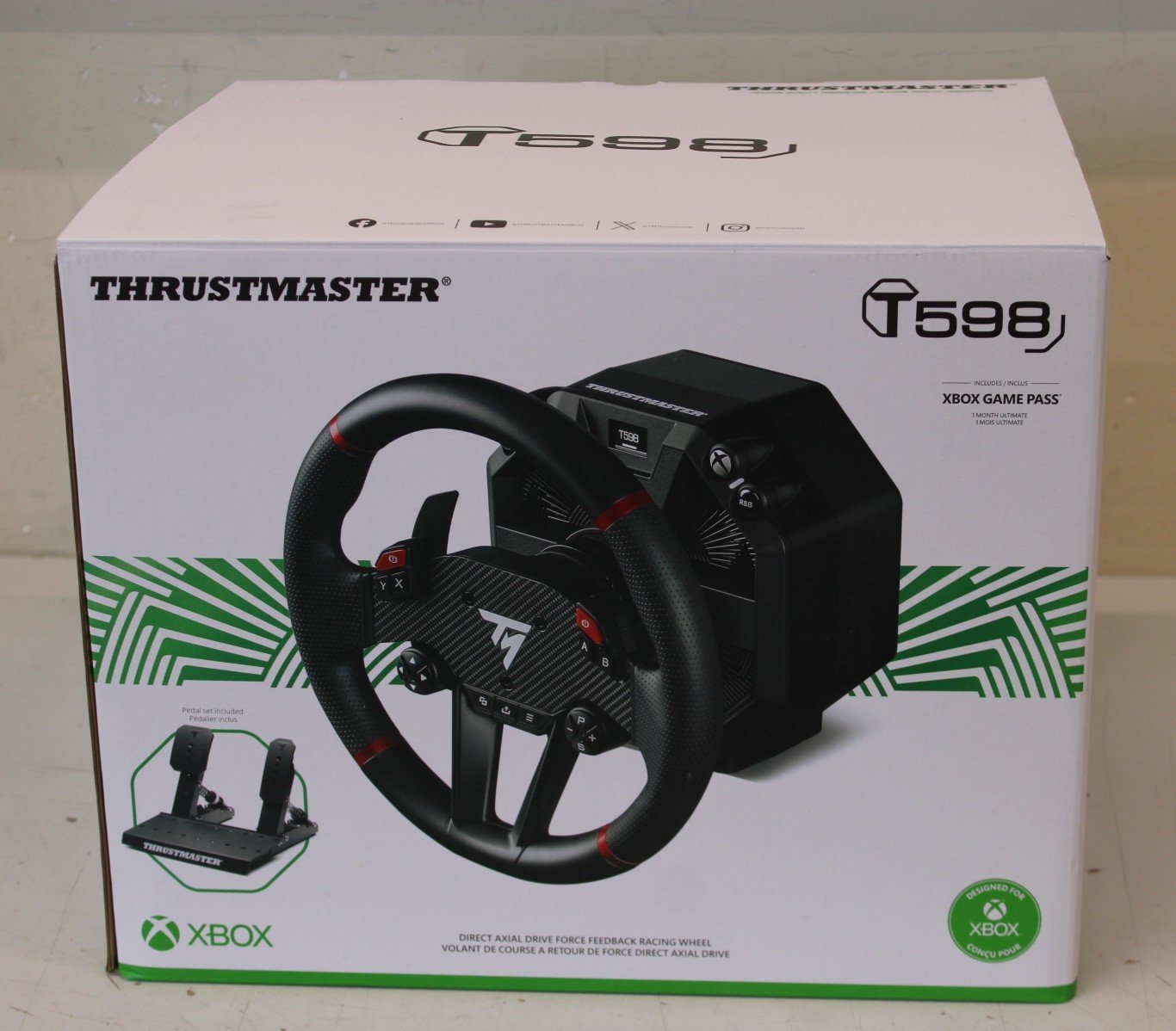 SALE OUT. Thrustmaster T-598 X Racing Wheel, for Xbox Series X/S, Black | Thrustmaster Racing Wheel, for Xbox Series X/S, PC | T-598 X | UNPACKED, USED | Black