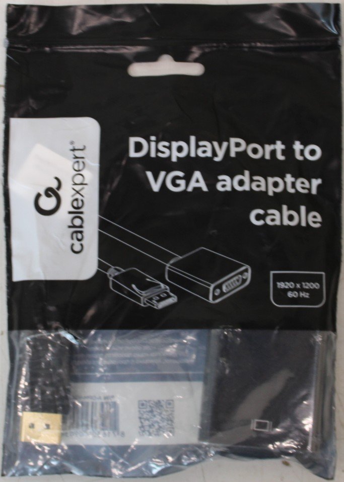 SALE OUT. Gembird DisplayPort to VGA adapter cable Black | Gembird Adapter cable | DisplayPort | VGA | DAMAGED PACKAGING