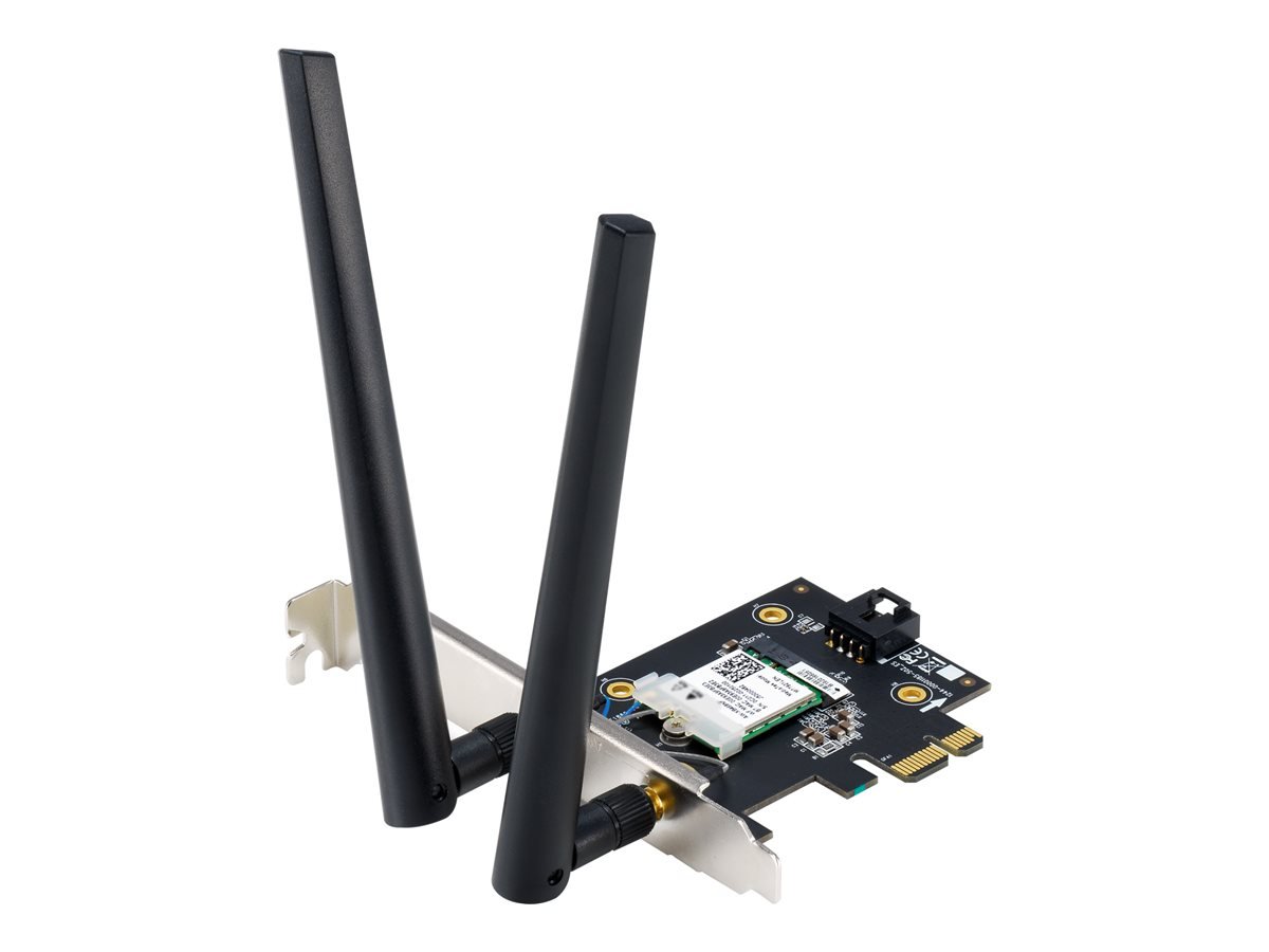 Asus | WiFi 7 PCI-E Adapter with 2 external antennas | PCE-BE6500 | 802.11be | Mesh Support No | MU-MiMO No | No mobile broadband