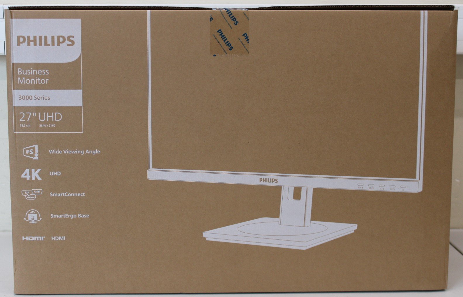 SALE OUT. PHILIPS Business Monitor  27B1N3800/00 IPS 27" 3840x2160/16:9/4ms/ HDMI DisplayPort USB Audio Out | Philips | 27B1N3800/00 | 27 " | IPS | 16:9 | 60 Hz | 4 ms | 3840 x 2160 pixels | 350 cd/m² | HDMI ports quantity 2 | Warranty 24 month(s) | DAMAGED PACKAGING