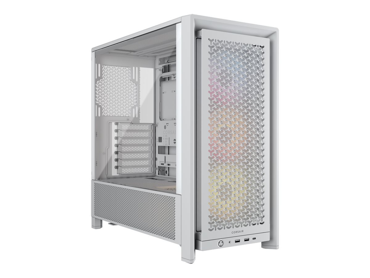 Corsair PC Case | Frame 4000D RS ARGB Modular | White | Mid-Tower