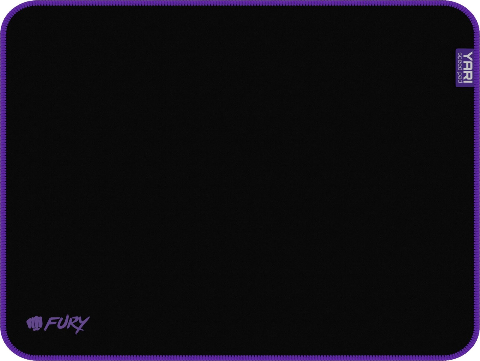 Fury Yari Speed L | Mouse pad | 300 x 400 mm | Black/Purple