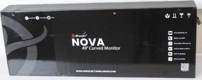 SALE OUT. Arozzi Nova 49" VA, 165Hz - White | Arozzi Nova | 49 " | VA | 32:9 | 165 Hz | 4 ms | 5120 x 1440 pixels | 350 cd/m² | HDMI ports quantity 2 | White | Warranty 24 month(s) | DAMAGED PACKAGING, USED, SCRATCHED BODY AND AC-ADAPTER