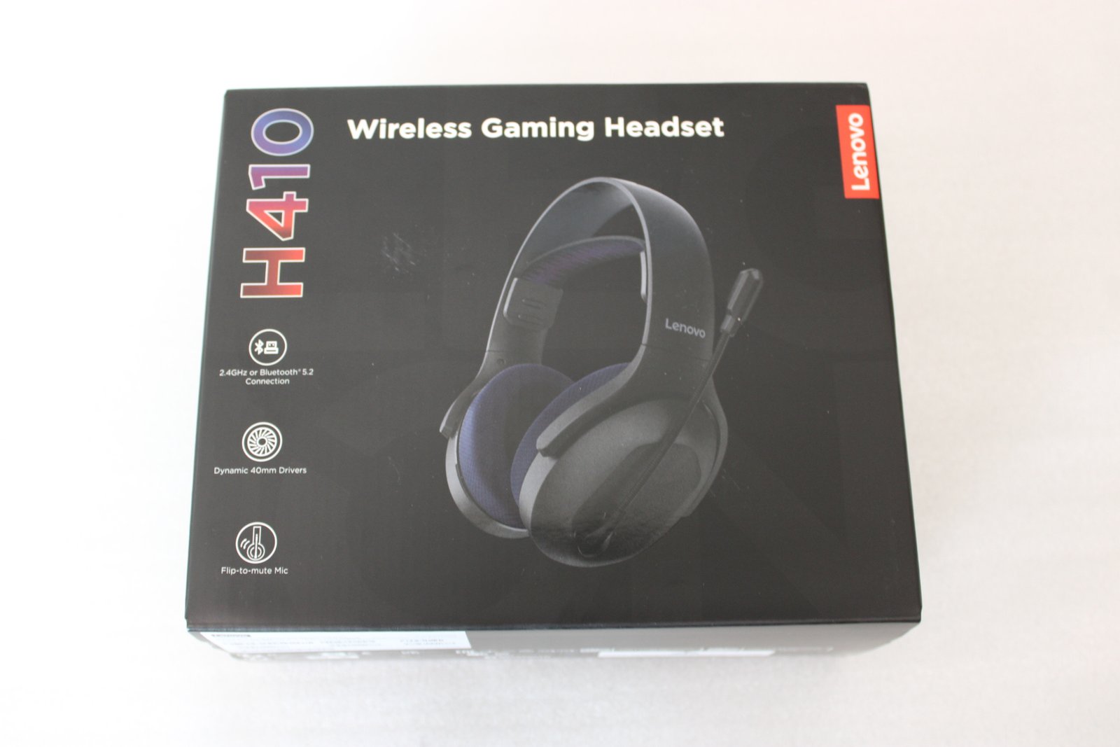 SALE OUT. Lenovo Accessories Legion H410 Wireless Gaming Headset | Lenovo Wireless Headset | GXD1R34013 | H410 | Built-in microphone | Bluetooth | Black/Purple | UNPACKED, SCRATCHED ON SIDE