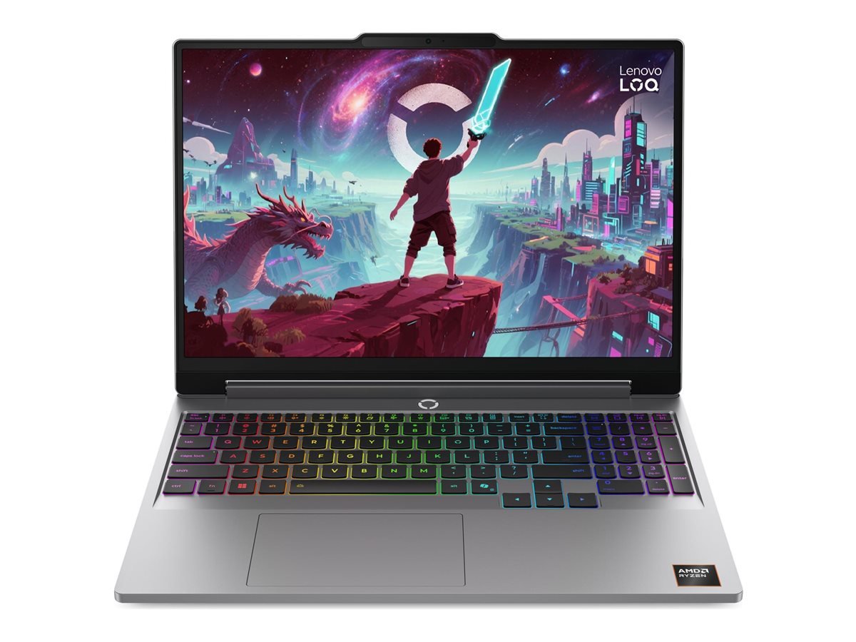 Lenovo LOQ 15AHP11 AMD | Luna Grey | 15.3 " | IPS | WUXGA | 1920 x 1200 pixels | Anti-glare | AMD Ryzen 7 | 250 | 16 GB | SODIMM DDR5 | Solid-state drive capacity 512 GB | NVIDIA GeForce RTX 5060 | GDDR7 | 8 GB | Windows 11 Home | 802.11ax | Bluetooth version 5.3 | Keyboard language Nordic | Keyboard backlit | Warranty 24 month(s) | Battery warranty 12 month(s)