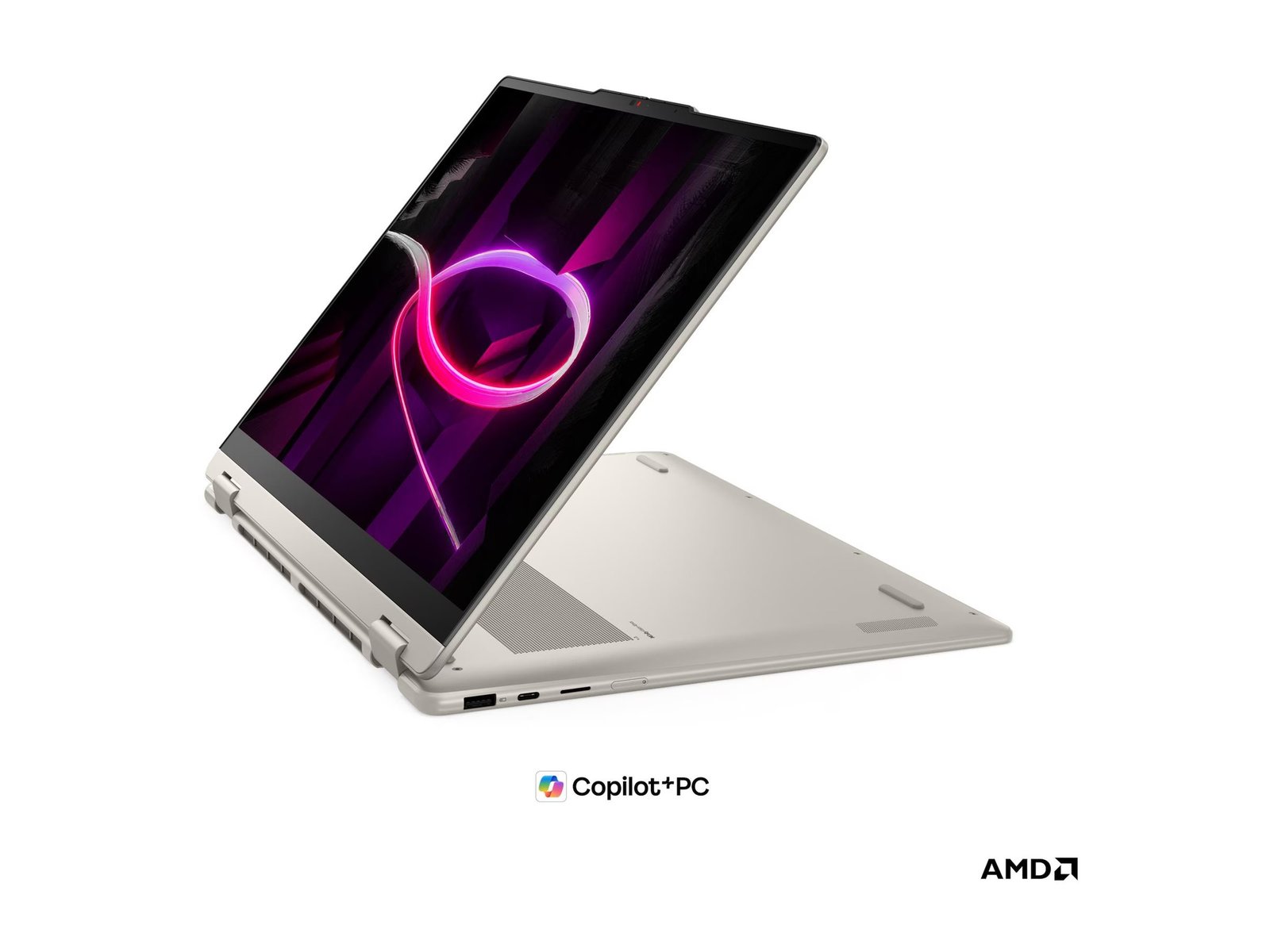 Lenovo Yoga 7 2-in-1 16AGP11 AMD | Seashell | 16 " | OLED | Touchscreen | WUXGA | 1920 x 1200 pixels | AMD Ryzen AI 7 | 445 | 16 GB | Soldered LPDDR5X | Solid-state drive capacity 512 GB | AMD Radeon 840M Graphics | Windows 11 Home | 802.11be | Bluetooth version 5.4 | Keyboard language Nordic | Keyboard backlit | Warranty 24 month(s) | Battery warranty 12 month(s)