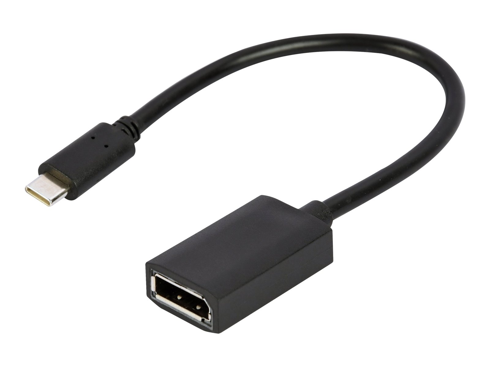 Cablexpert USB Type-C to DisplayPort adapter cable, 4K, 15 cm, black | Type-C to DisplayPort