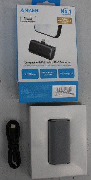 SALE OUT. Anker Nano Power Bank Built-In with USB-C Connector | A1653H11 | 5000 mAh | Black | DEMO